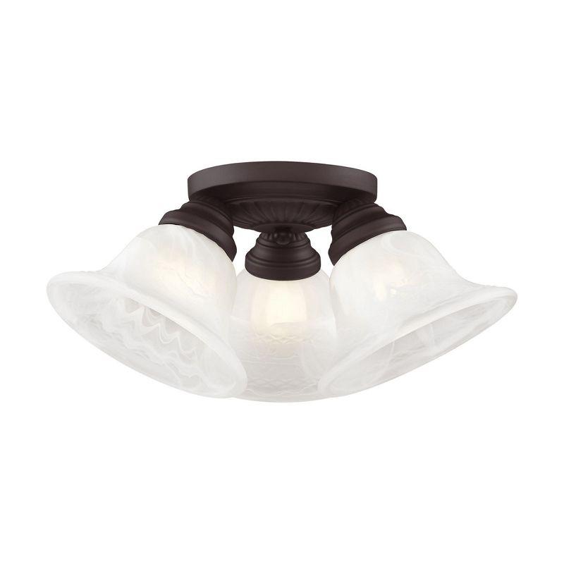 Livex Lighting Edgemont 3 - Light Flush Mount in  Bronze