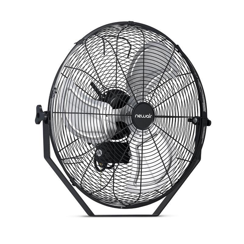 Newair Newair 20" High Velocity Wall Mount Fan, Heavy Duty Waterproof Outdoor Fan, Adjustable Tilt and 3 Speeds up to 4650 CFM, Pull Chain Switch
