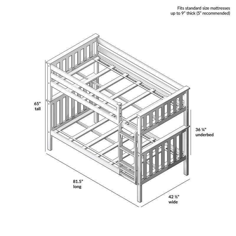 Max & Lily Twin over Twin Bunk Bed