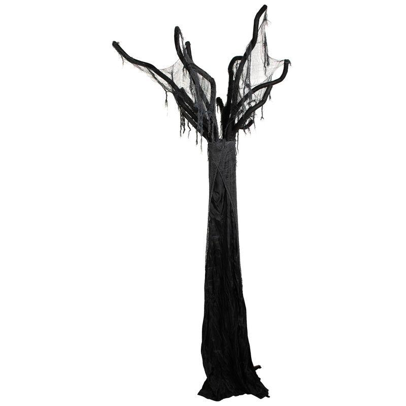 Northlight Seasonal 7.5' Black and Gray Spooky Standing Ghost Tree Halloween Decoration