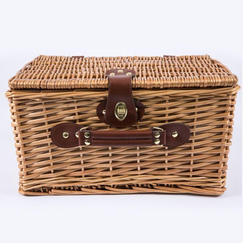 Picnic Time Catalina Wicker Picnic Basket with Picnic