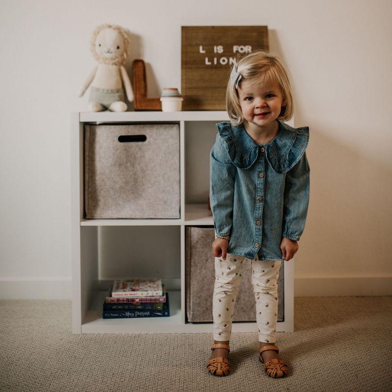 Parker Baby Felt Storage Cube Bin