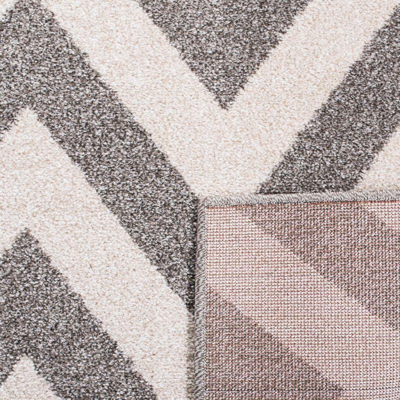 Amherst AMT419 Power Loomed Indoor Area Rug - Dark Grey/Beige - 4'x6' - Safavieh