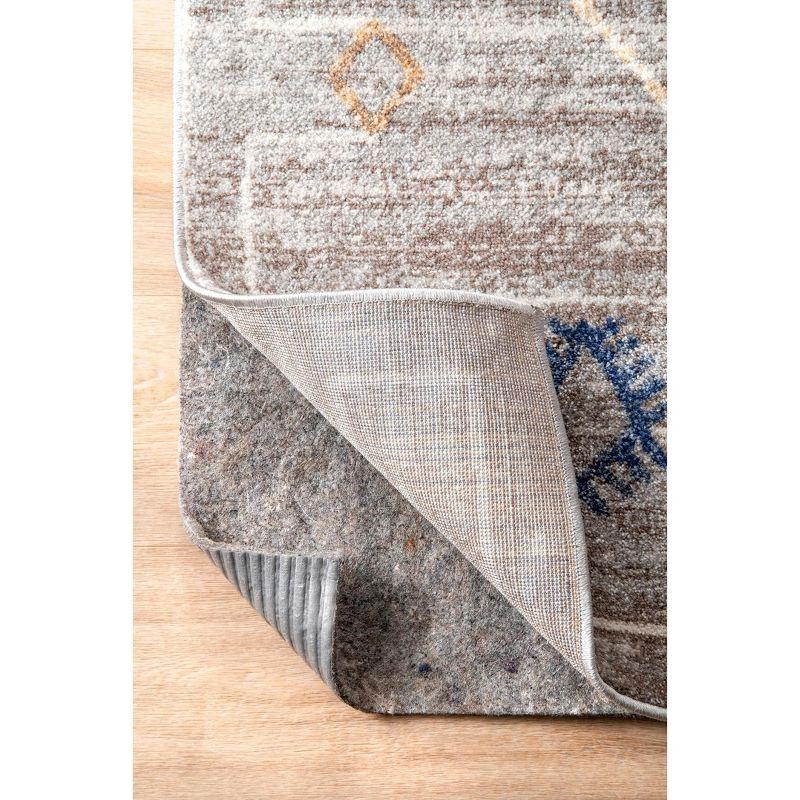 Gray 2' x 4' Non-Slip Felt and EVA Rug Pad