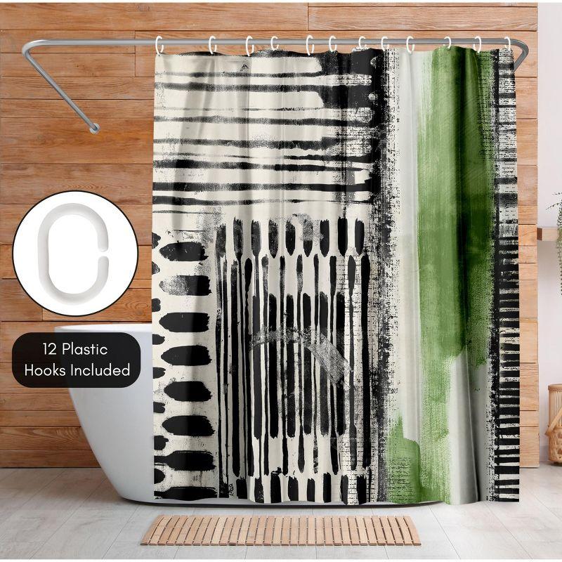Abstract Shower Curtain No Borders Shower Curtain by PI Creative Art