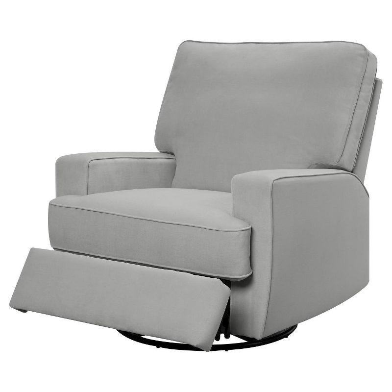 Luann Swivel Gliding Recliner Gray - Baby Relax