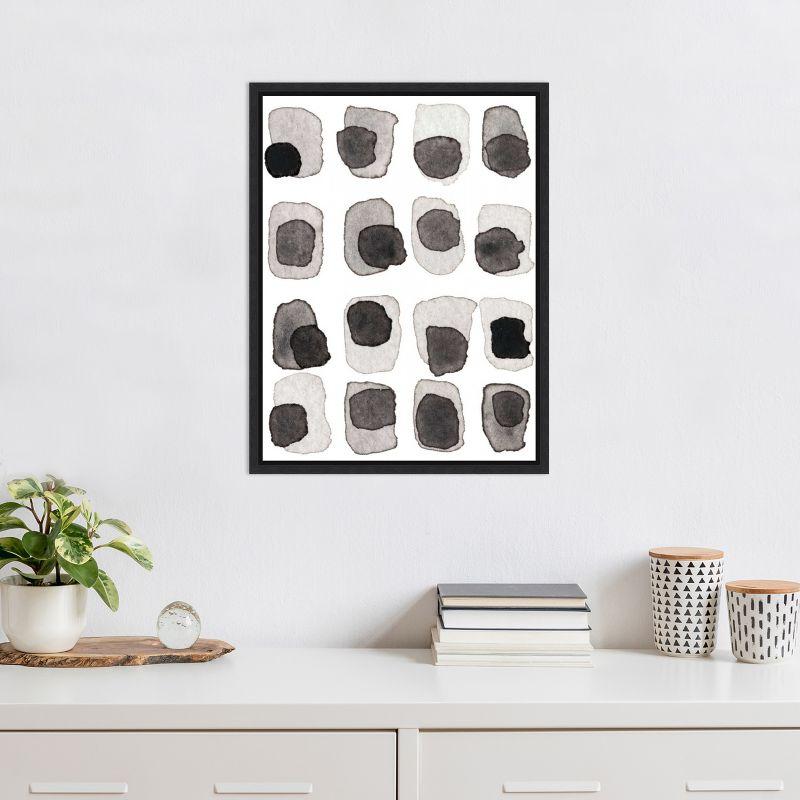 Amanti Art Grey Slate III by Nikki Galapon Canvas Wall Art Print Framed 18 x 24-in.