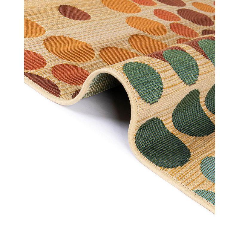 Unique Loom 5' 3 x 8' 0 Beige Outdoor Modern Spark Area Rug