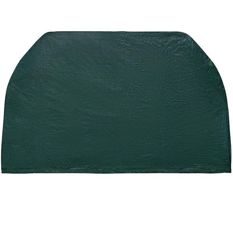 Green Waterproof Polyethylene Grill Cover for 35-Inch Grills