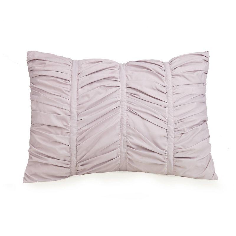 Modern Heirloom Emily Ruched Solid Textured Comforter Set