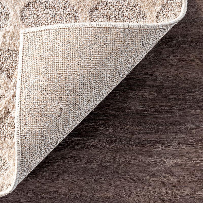 Nuloom Cameron Moroccan 8x10 Indoor Area Rug for Living Room Bedroom Dining Room Kitchen, Beige/Ivory