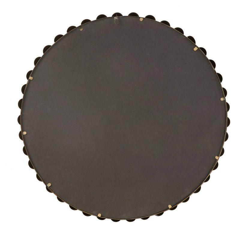 Marlowe Beaded Round Metal Wall Mirror