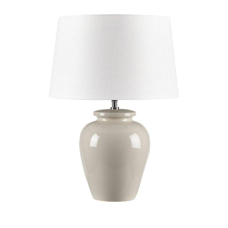 Anzio Ceramic (Includes LED Light Bulb) Table Lamp Cream - Ink+Ivy