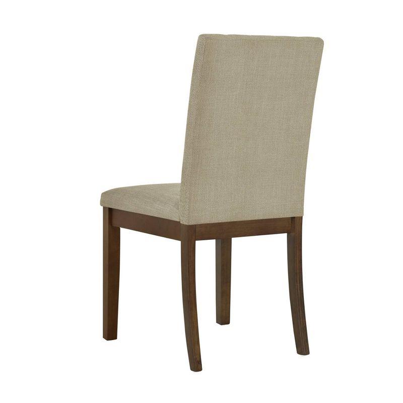 510 Design Set of 2 Everly Upholstered Channel Back Dining Chairs