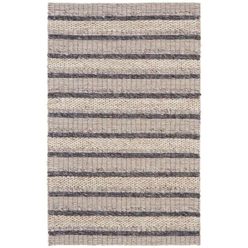 Berkeley Transitional Stripes Ivory/Tan/Gray Area Rug