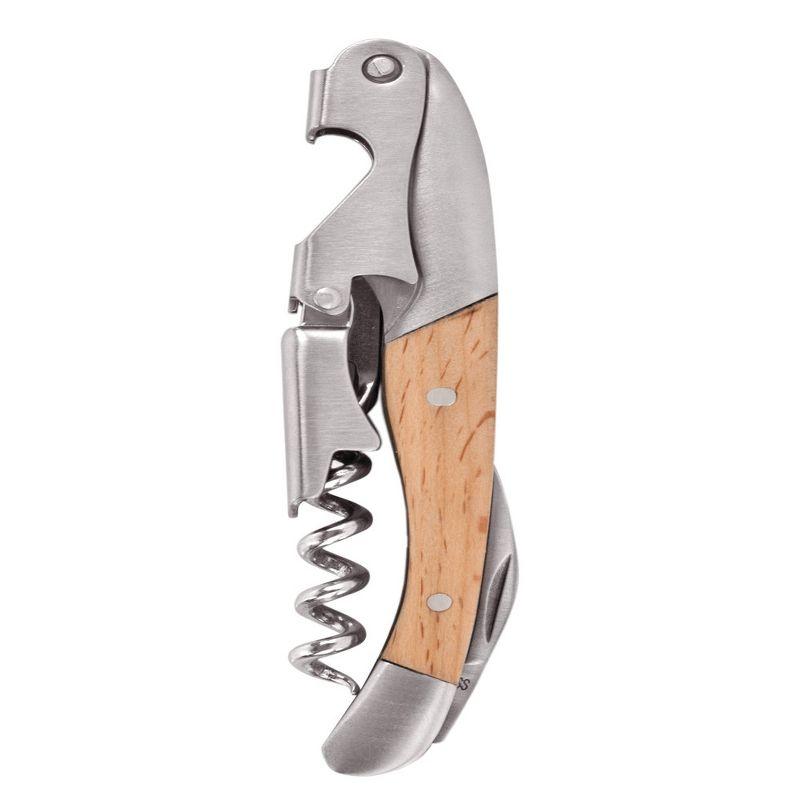 True Timber Double-Hinged Corkscrew with Birch Wood Handle