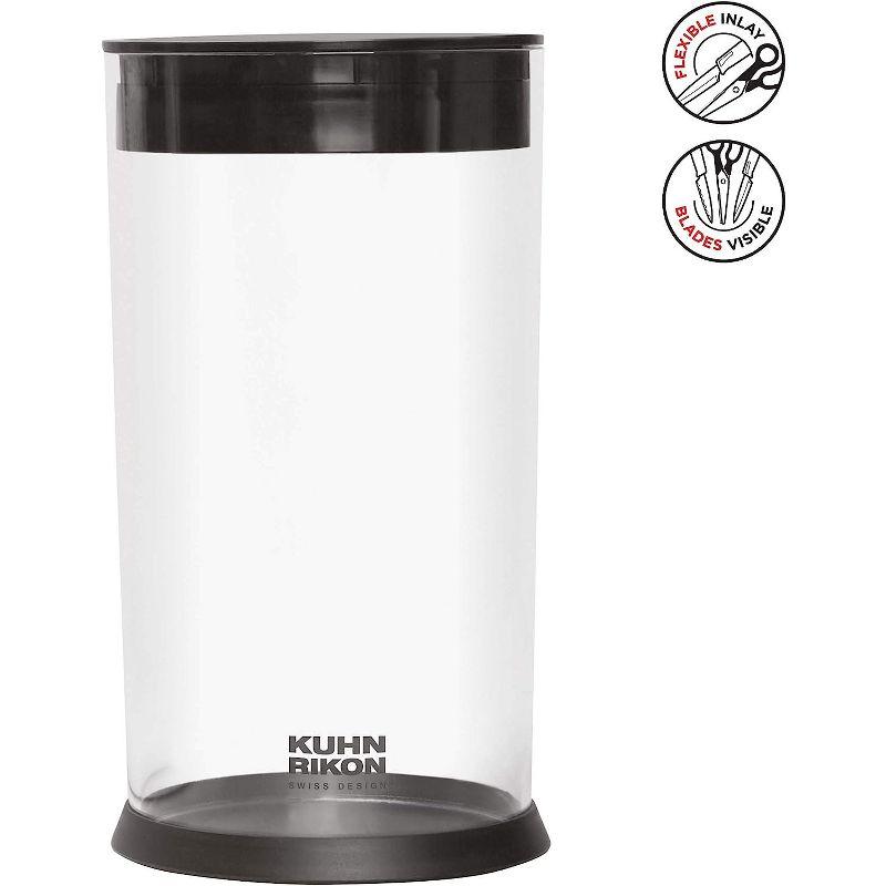 Kuhn Rikon Vision Transparent Storage Block for Knives and Scissors, Round