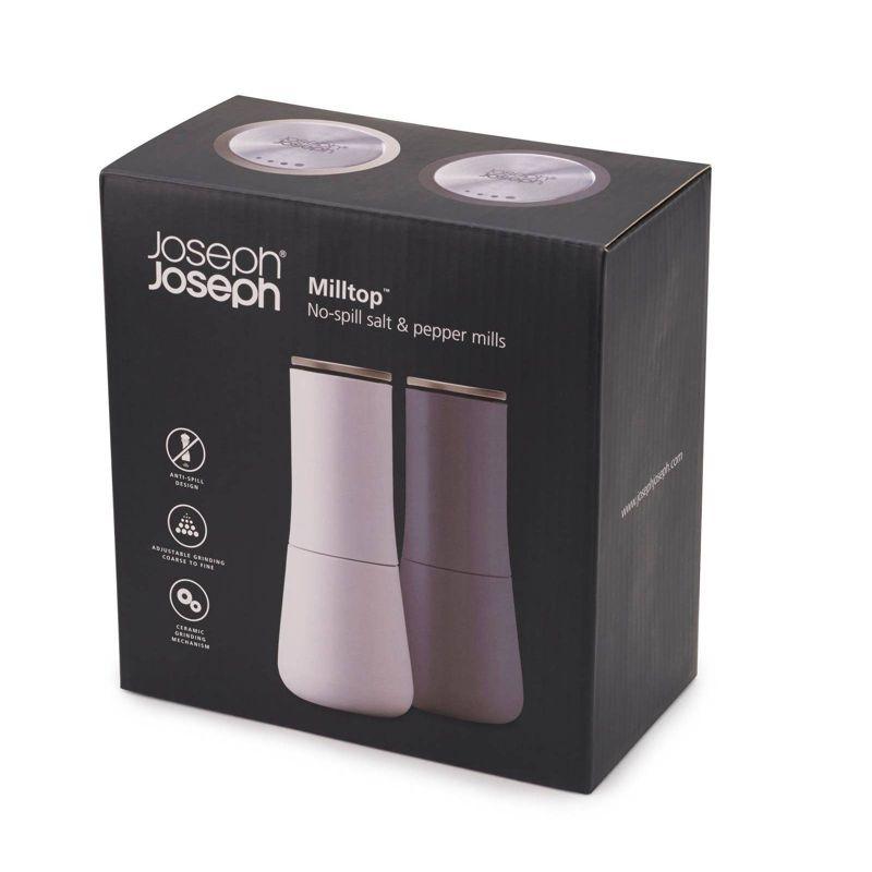 Joseph Joseph Milltop Non-Spill Salt and Pepper Mill Set