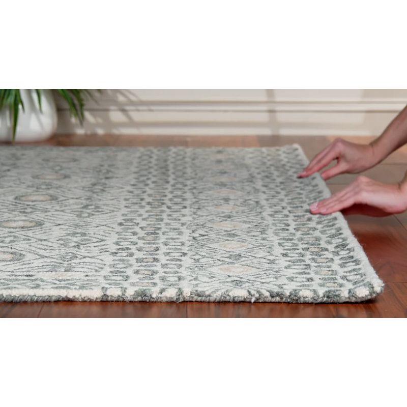 Micro-Loop MLP801 Hand Tufted Area Rug - Charcoal/Ivory - 5'x5' - Safavieh.