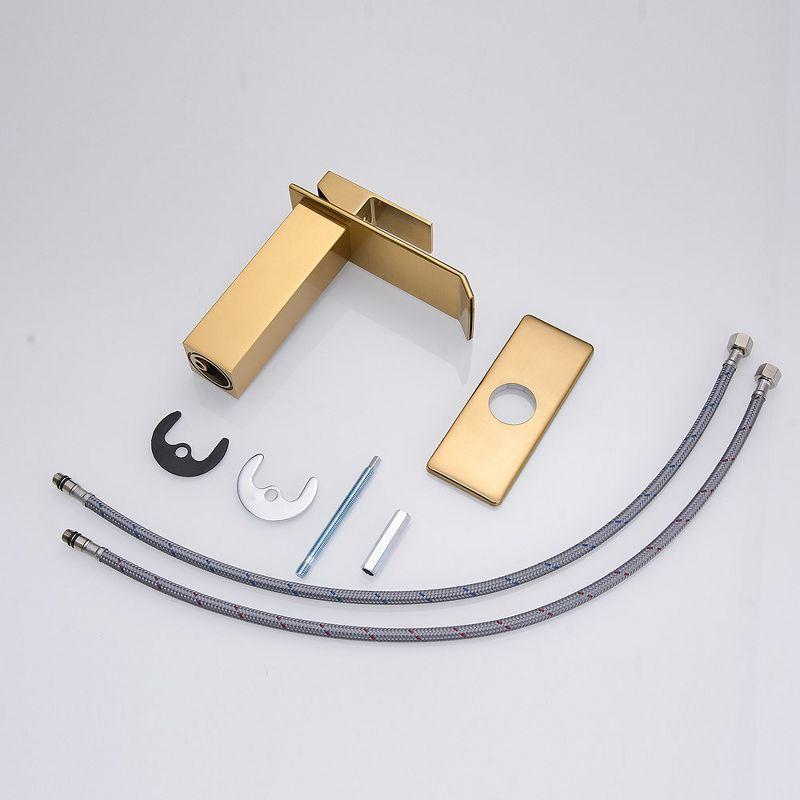 VIBRANTBATH Single-Hole Single-handle Bathroom Faucet with Drain Assembly YZJ9004-G-2