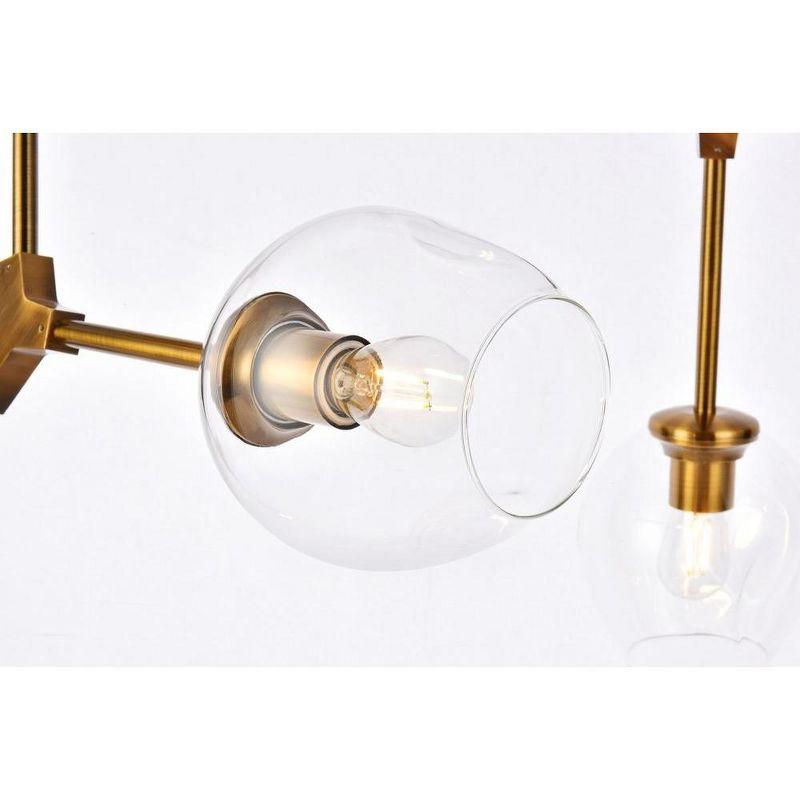 Elegant Lighting Cavoli 5 lights brass chandelier