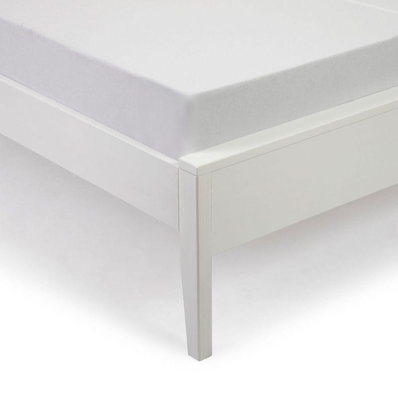 Plank+Beam Duo Solid Wood Queen Bed Frame with Panel Headboard, Modern Platform Bed with Wood Slat Support, No Box Spring Needed, White/Birch