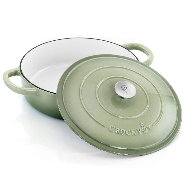 Crock-pot Crock-Pot Artisan 5 qt. Non-Stick Cast Iron Round Braiser with Lid