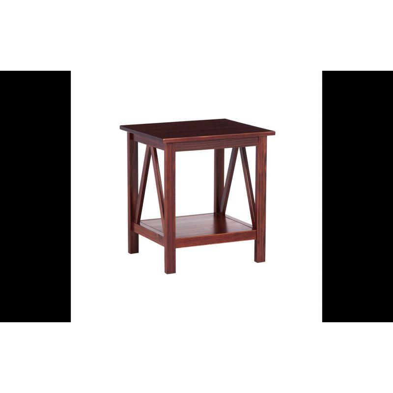 20" Titian Transitional End Table Brown - Linon