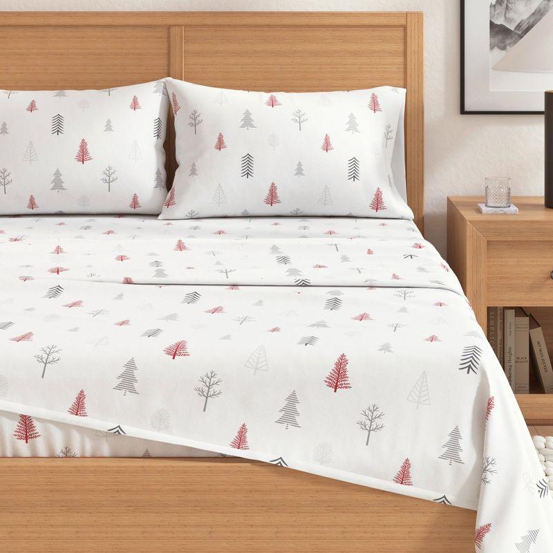 FreshFolds 100% Cotton Lodge Printed Flannel Sheet Set