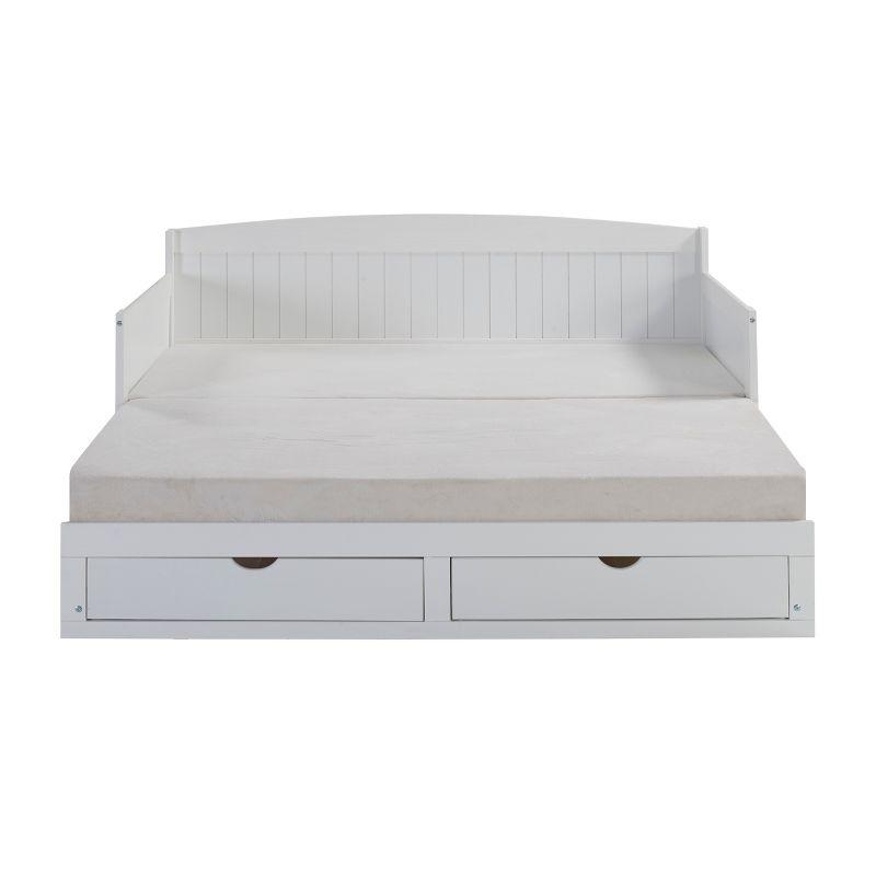 Alaterre Furniture King Harmony Kids' Daybed with Conversion White