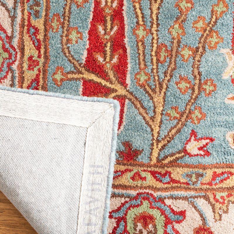 Heritage HG735 Hand Tufted Area Rug - Blue/Ivory - 6'x6' - Safavieh.