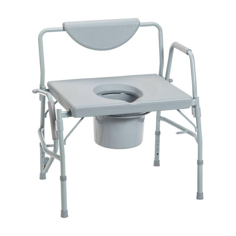 Drive Medical Bariatric Drop Arm Bedside Commode Chair 11135-1