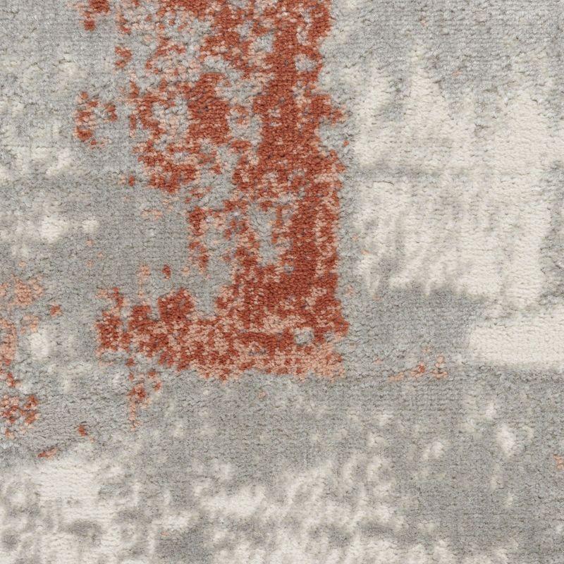 Nourison Elation Ultra Modern Indoor Rug Grey Brick 2'3" x 7'6"