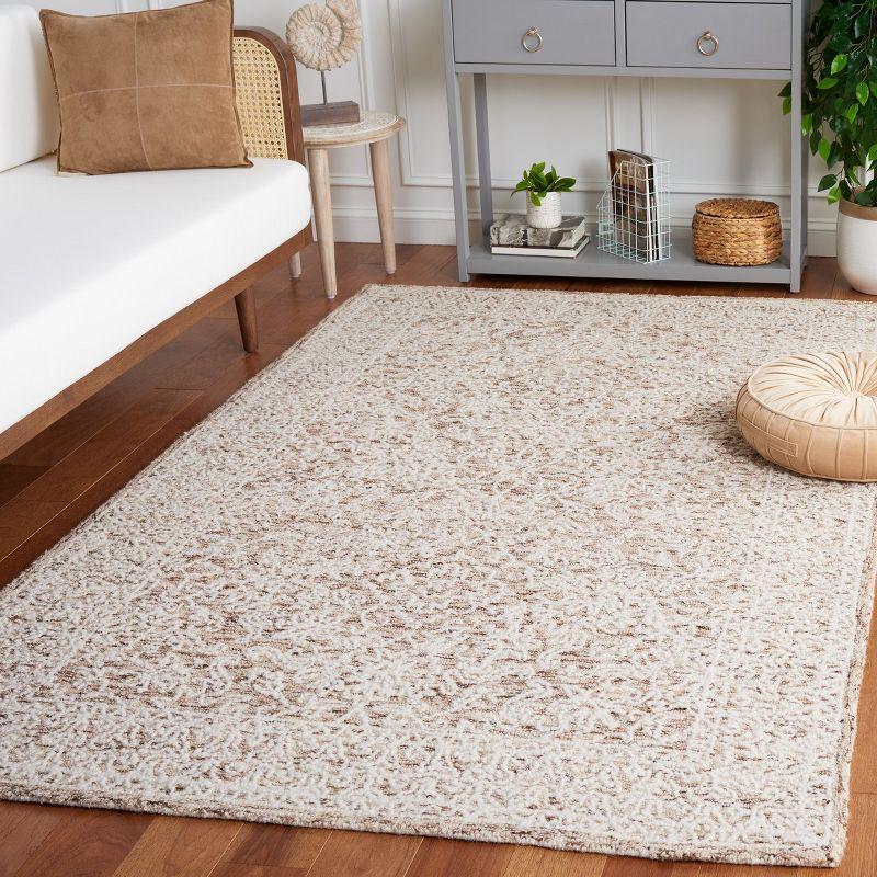 Ivory Hand Tufted Wool Rectangular Area Rug