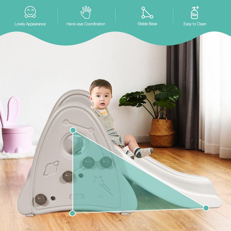 Costway Baby Slide Indoor First Play Climber Slide Set for Boys Girls Gray