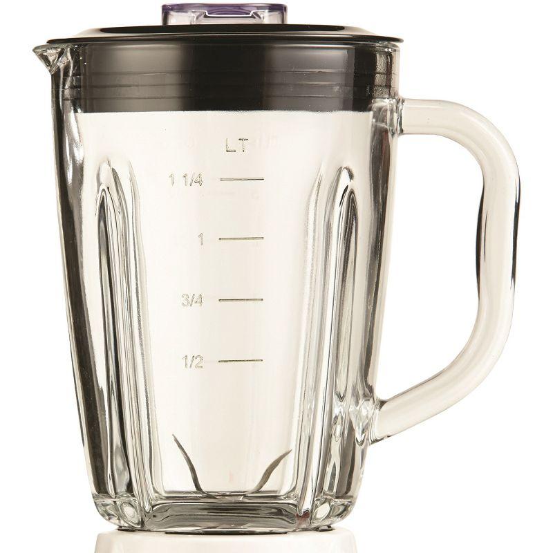 Brentwood 42-Ounce 12-Speed + Pulse Electric Blender with Glass Jar (White)