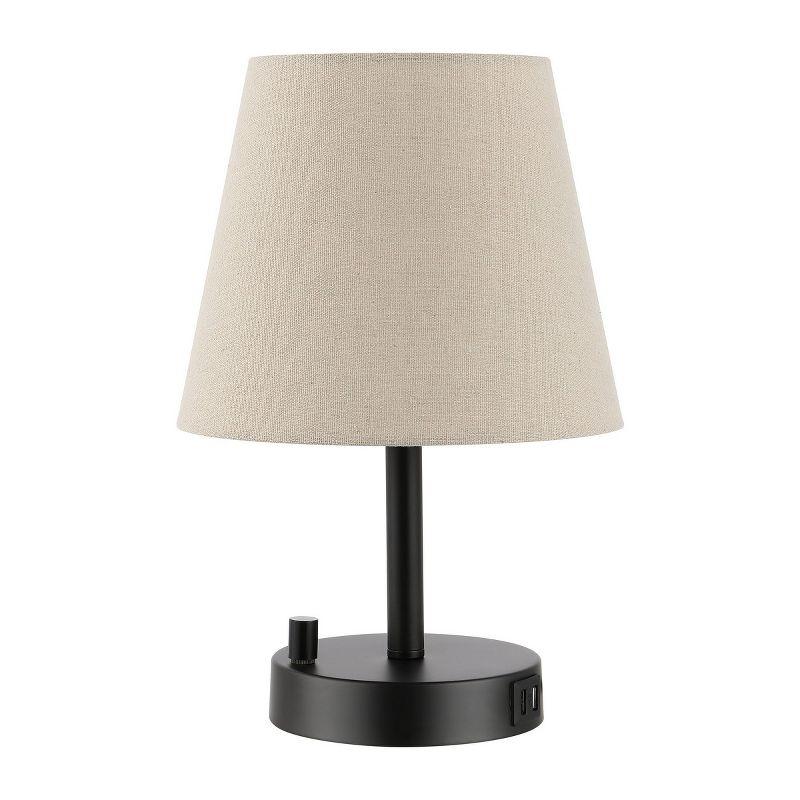 Dexter Table Lamp W/ USB Port - 13.5 Inch Height - TBL4460 - Black - Safavieh