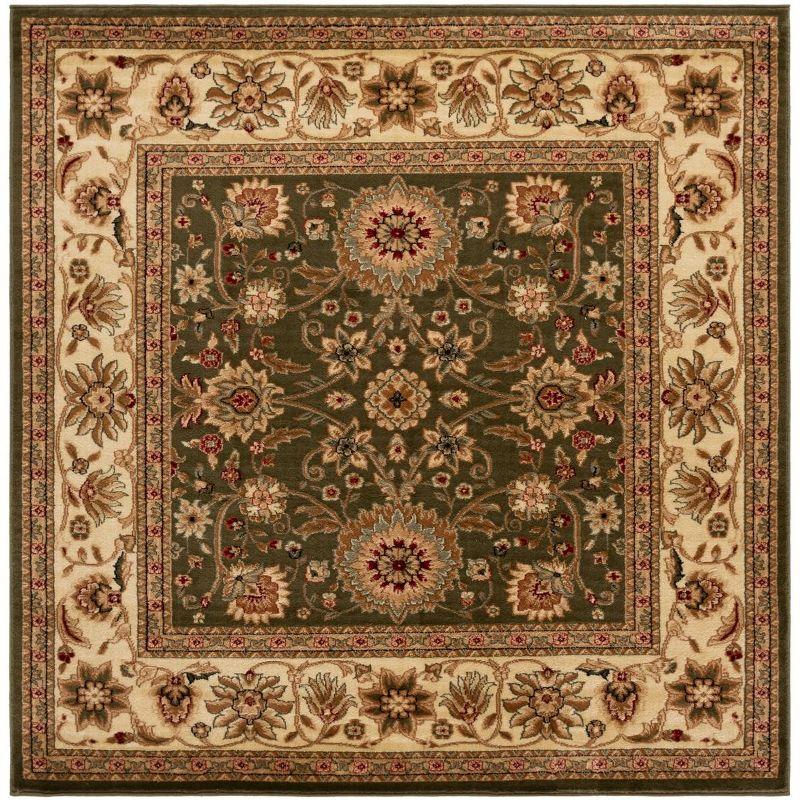 Lyndhurst LNH212 Power Loomed Area Rug - Sage/Ivory - 6'x6' - Safavieh