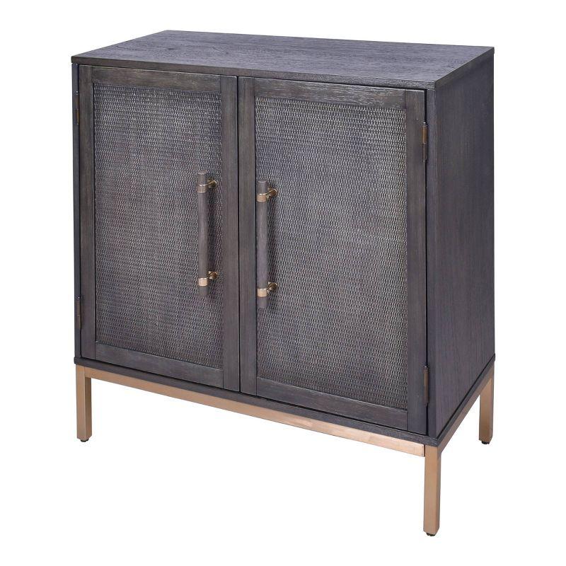 Hopper Studio Hopper Studio Sophia Solid Wood 34'' 2-Door Cabinet, Adjustable Shelf, Practical Shelving