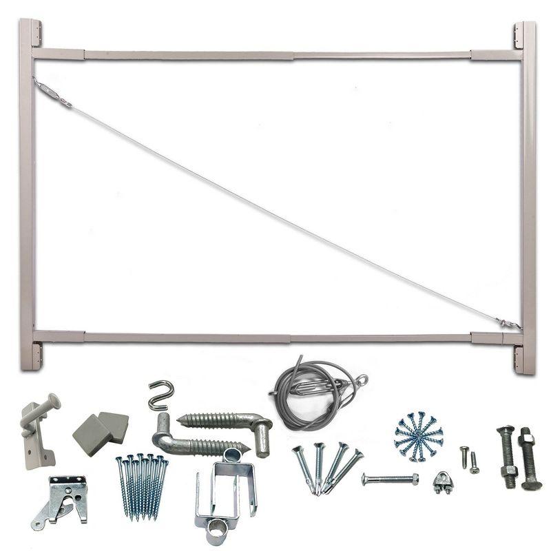 Adjust-A-Gate AG72 Steel Frame Anti Sag Gate Building Kit, 36 to 72 Inches Wide Opening Up To 6 Feet High Fence, 2 Pack