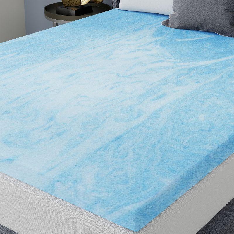 Vibe 3” Gel Swirl Memory Foam Mattress Topper