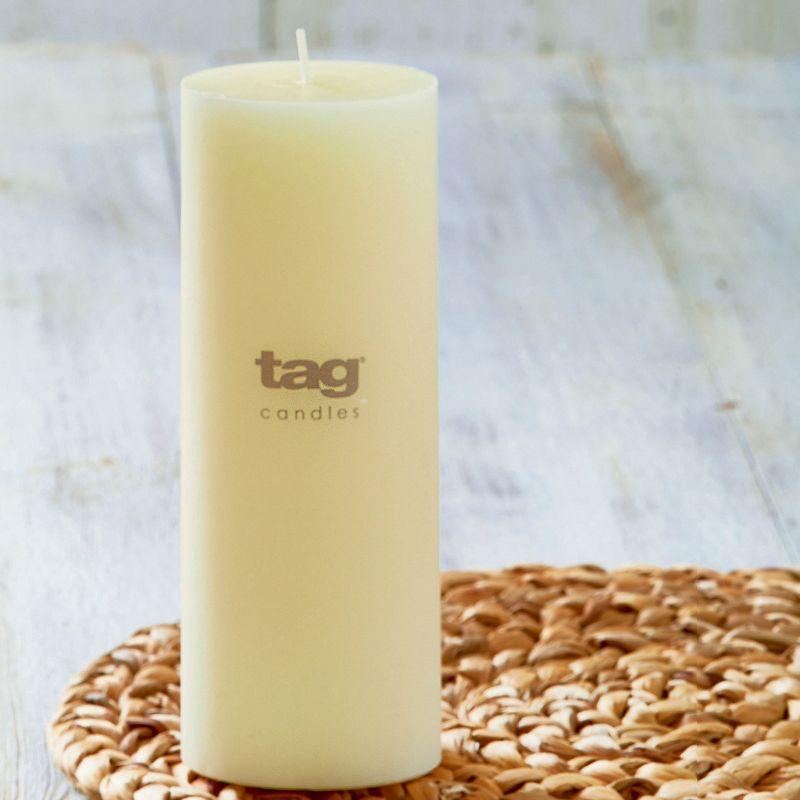 Ivory Dripless Paraffin Wax Pillar Candle