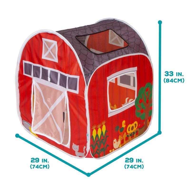 Red Farm House Pop-Up Tent with Mesh Panels