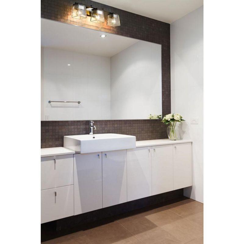Z-Lite Bleeker Street 3 - Light Vanity in  Matte Black/Brushed Nickel