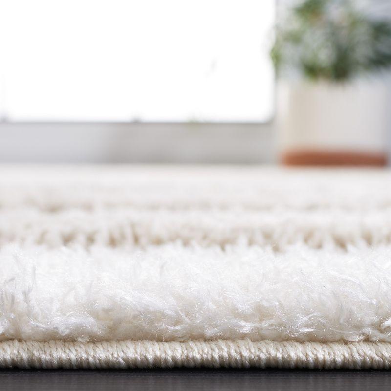 Hi-Lo Shag HLS202 Power Loomed Area Rug - Beige - 4'x6' - Safavieh.