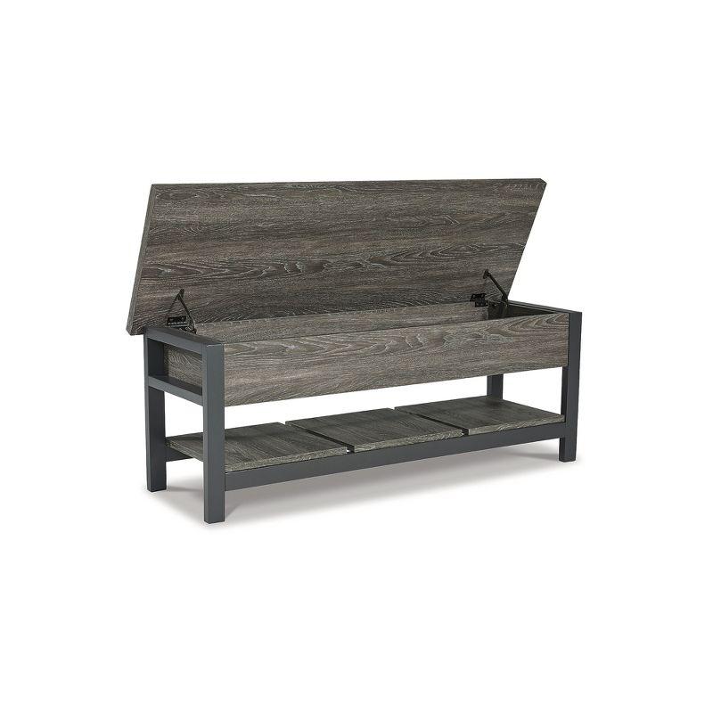 Signature Design by Ashley Casual Rhyson Storage Bench, Brown