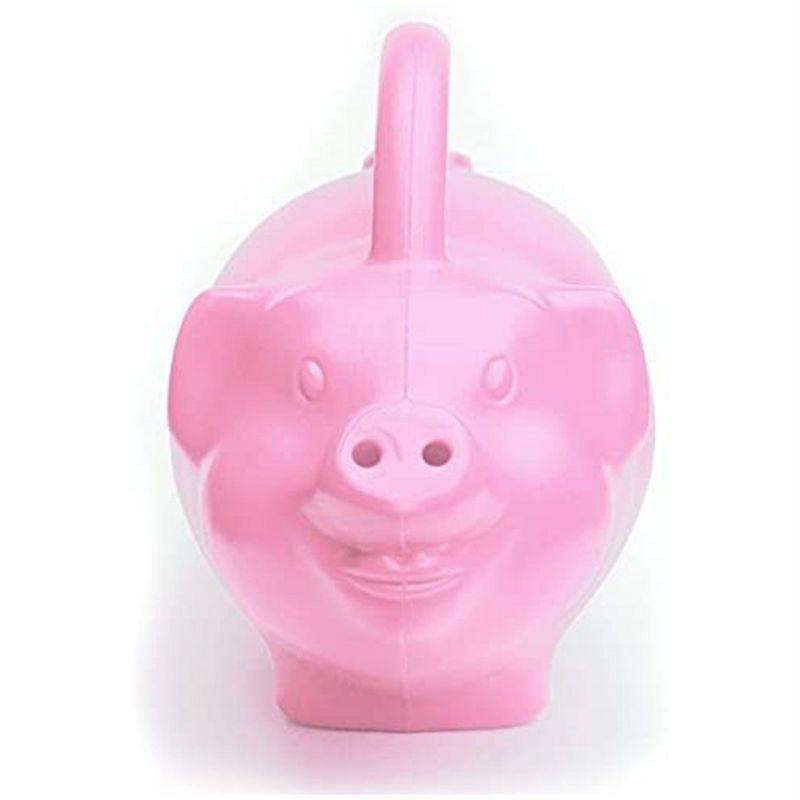 Novelty Plastic Kid's Pig Watering Can, Pink, 1.75 Gallon
