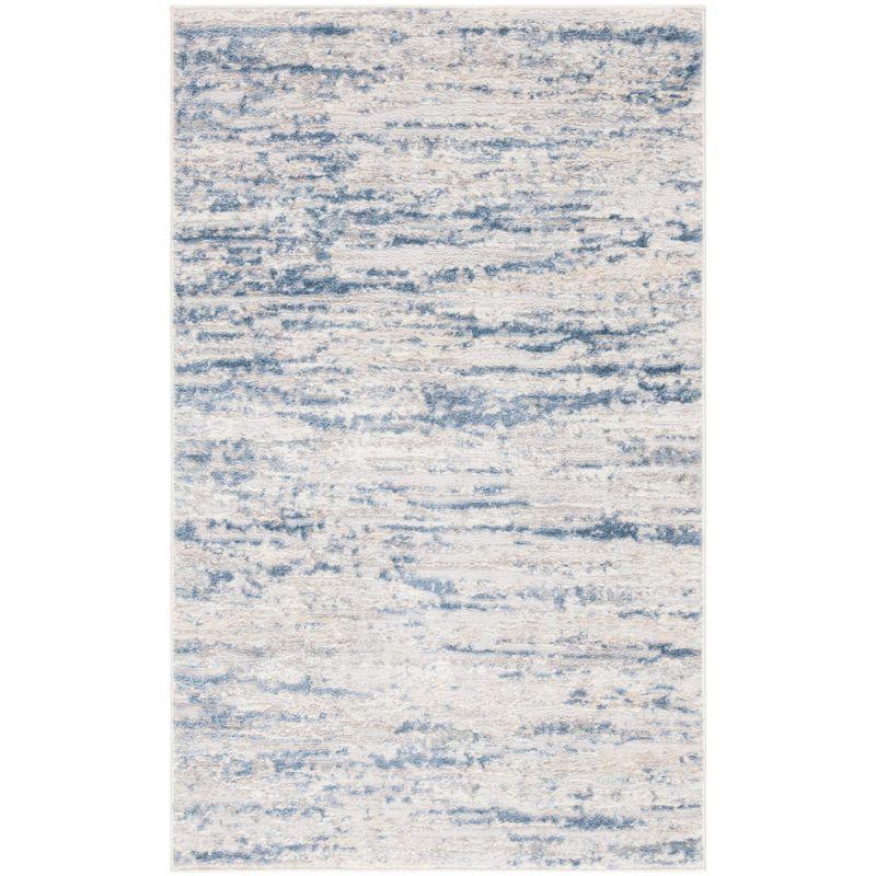 Amelia 700 ALA768 Machine Made Loomed Accent Rug - Ivory/Blue - 3' X 5' - Safavieh