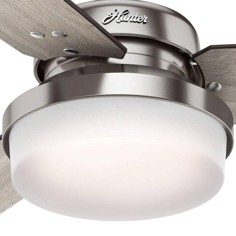 52" Sentinel Ceiling Fan with Remote Nickel: WhisperWind Motor, Reversible - Hunter Fan
