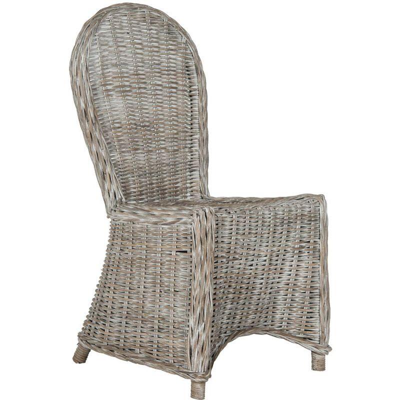 Idola 19H Wicker Dining Chair (Set Of 2) - White Washed - Safavieh